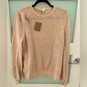 NWT Boden Pointelle Crew Neck